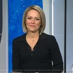 Dylan's black ribbed knit polo dress on Today