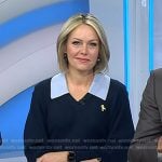 Dylan’s navy collared sweater dress on Today