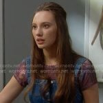 Dylan’s denim button front dress on The Bold and the Beautiful