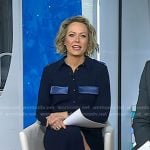 Dylan’s navy shirtdress on Today
