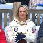 Dylan's white toggle coat on Today