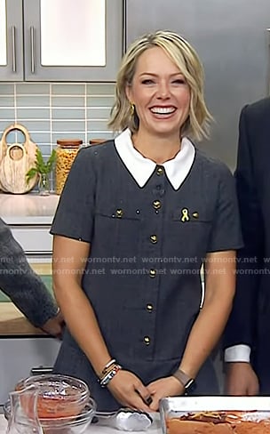 Dylan’s grey collared dress on Today