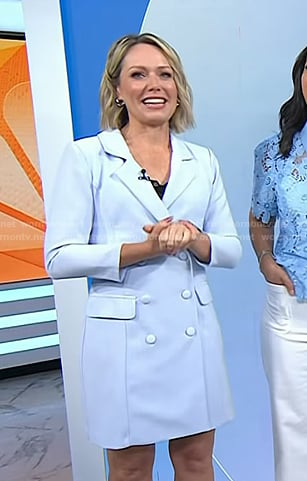 Dylan's light blue blazer dress on Today