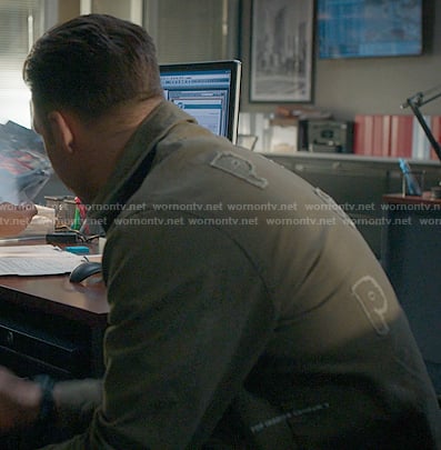 Eddie’s green zip jacket on 9-1-1