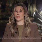 Erin McLaughlin’s brown blazer on Today