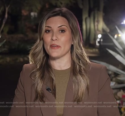 Erin McLaughlin’s brown blazer on Today