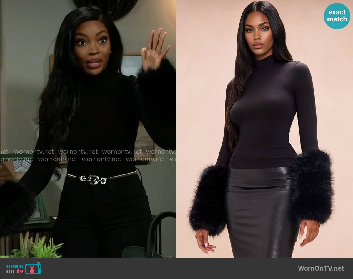 Fashion Nova Moscow Fur Top