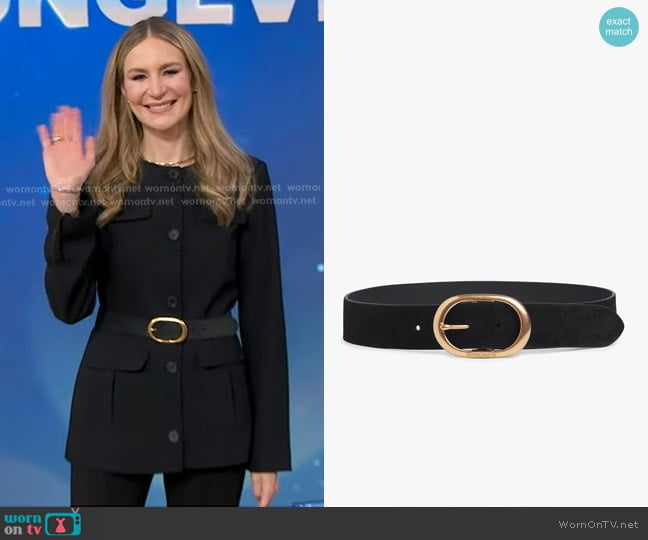Favorite Daughter The Suede Jean Belt worn by Dr. Amanda Kahn on Good Morning America