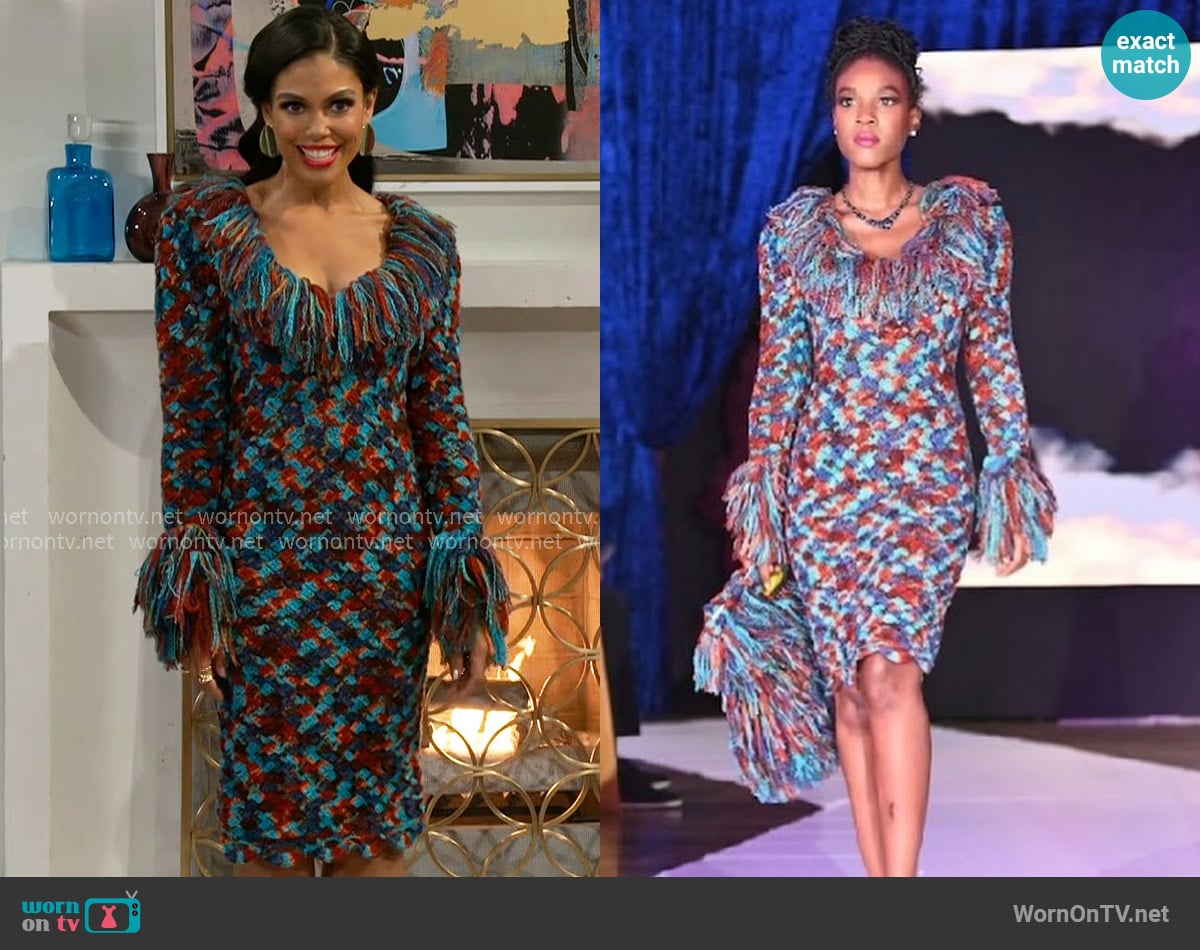 Felicia Dietrich Crochet Dress worn by Dani Dupree (Karla Mosley) on Beyond the Gates