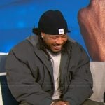 Fetty Wap's gray hooded jacket on Tamron Hall Show