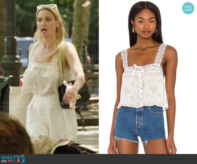 For Love and Lemons Shea Swing Cami worn by Bailey Taylor on Summer House