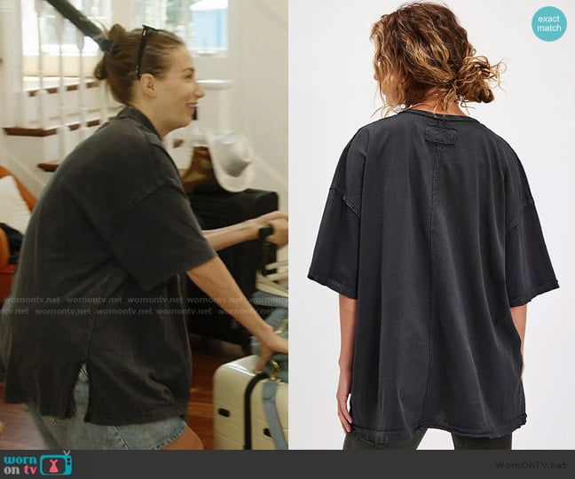 Free People We The Free Devon Tee worn by Amanda Batula on Summer House