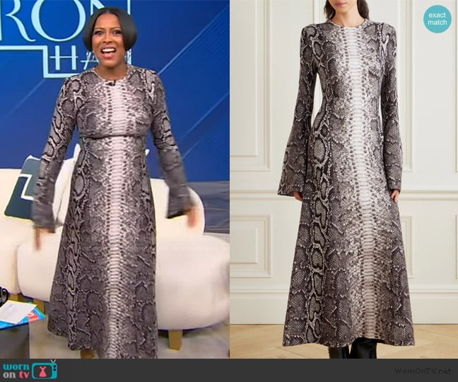 Gabriela Hearst Aalia Dress worn by Tamron Hall on Tamron Hall Show
