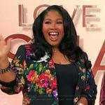 Gabrielle Richards's floral print blazer on Sherri