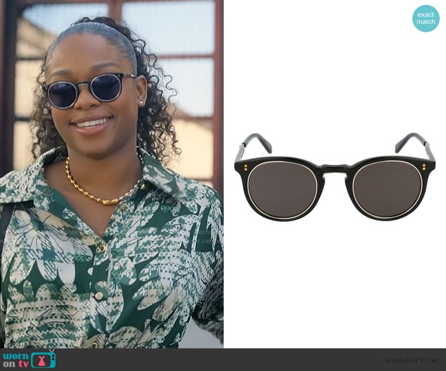 Garrett Leight Crosby S 44 Sunglasses worn by Izzy Letts (Jazz Raycole) on The Lincoln Lawyer