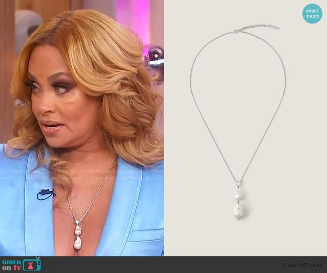 Givenchy Crystal Pearl necklace in metal, crystals and pearls worn by Gizelle Bryant on Sherri