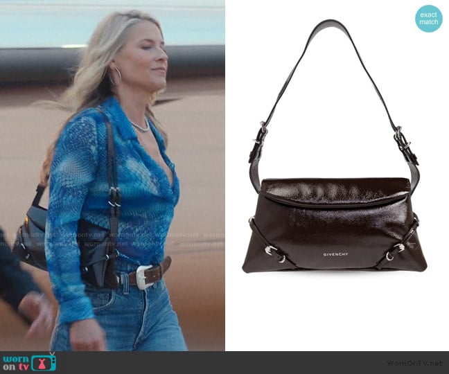 Givenchy Small P'tit Voyou shoulder bag worn by Angela Norris (Ali Larter) on Landman
