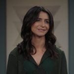 Amelia’s green argyle cardigan on Greys Anatomy