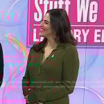 Janelle Lam’s green ribbed polo dress on Today
