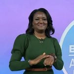 Dr. Angela Lamb’s green puff sleeve midi dress on Today