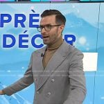 Preston Knorad’s grey double breasted blazer on Today
