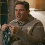 Buck’s grey polo knit sweater on 9-1-1