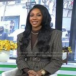 Maria Taylor’s grey plaid blazer on Today