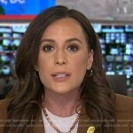 Hallie’s brown beaded necklace on Today