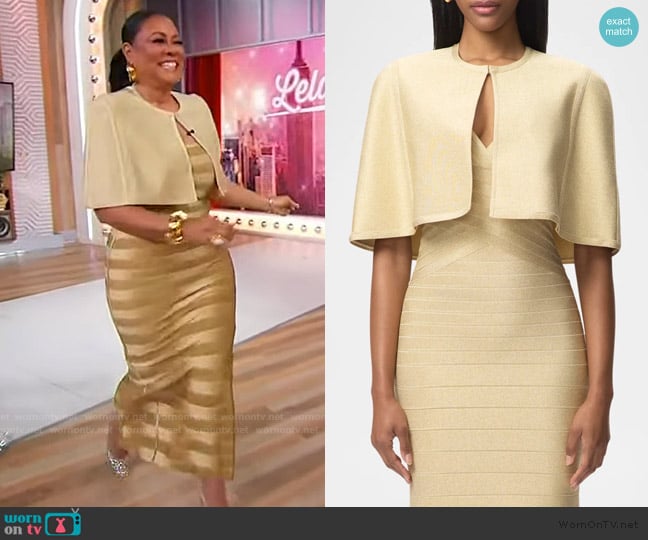 Herve Leger The Juliette Cape worn by Lela Rochon on Sherri