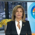 Hoda’s black ruched sleeve blazer on Today