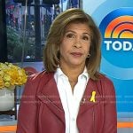 Hoda's red leather jacket on Today