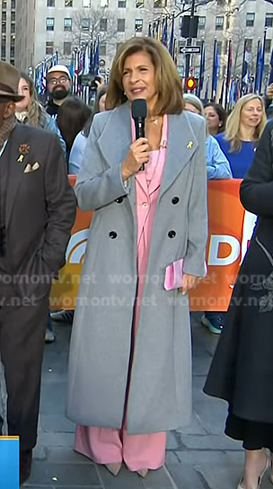 Hoda's grey coat on Today