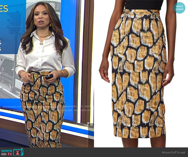 Hunter Bell Taylor Skirt worn by Adelle Caballero on Today