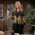 Phyllis's black and gold coat on The Young and the Restless