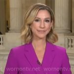 Caitlin Huey-Burns’ pink blazer on CBS Mornings