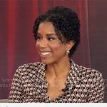 Adriana Diaz’s printed jumpsuit on CBS Mornings