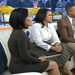 Vicky's ivory heel pumps on Today