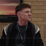 Jacob’s striped cardigan on Abbott Elementary