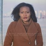 Janai's brown coat on Good Morning America