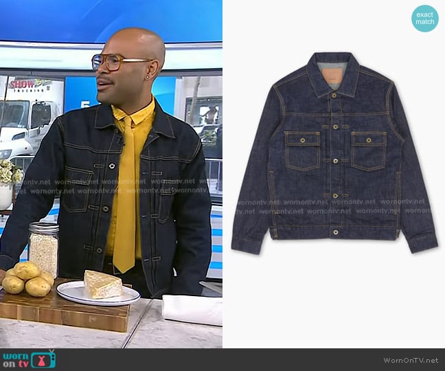 Japan Blue JBGJ1000 Type 2 Denim Jacket in Indigo worn by Will Coleman on Today