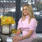 Jasmine Snow’s pink sweater and satin pants on Today