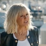 Jeanine’s black leather jacket on The Lincoln Lawyer