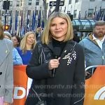 Jenna's grey floral embroidered coat on Today