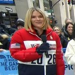 Jenna's colorblock puffer jacket on Today