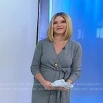 Jenna’s grey tie waist knit dress on Today