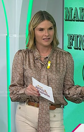 Jenna's brown leather belt on Today