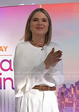 Jenna's brown leather belt on Today