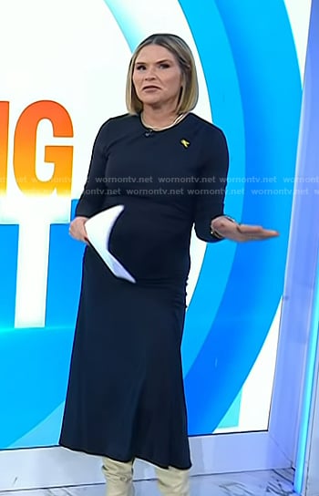 Jenna’s nacy ruched midi dress on Today
