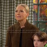Jennifer’s olive jacket on Days of our Lives