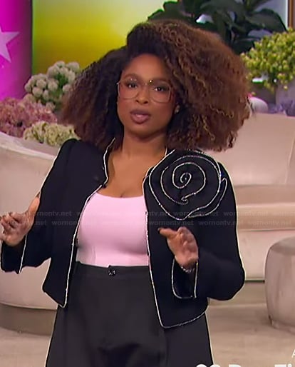 Jennifer’s embellished rose jacket on The Jennifer Hudson Show